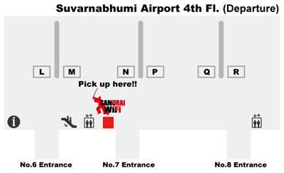 Airport booth map