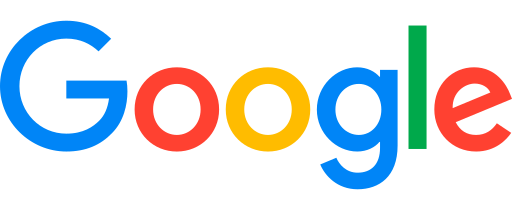 Google logo wordmark in blue red yellow green on a black background for branding purposes